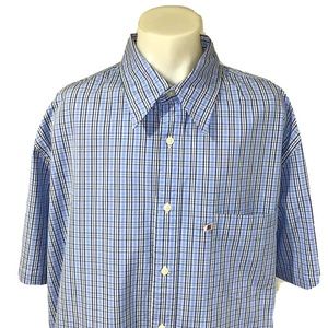 Vintage 90's Polo Ralph Lauren Blue Plaid Shirt